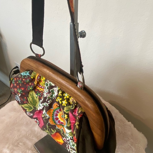 Binny Boho Floral Fabric Shoulder Bag - Picture 3 of 12